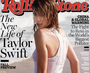 Taylor Swift luce playera mojada en portada de ?Rolling Stone?