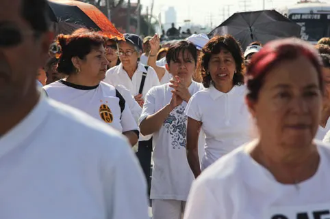 Observa CEDH marcha en la ciudad de Puebla