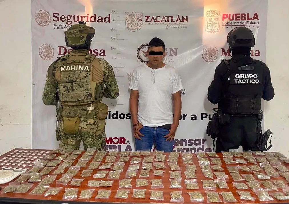 Abraham N, detenido en Zacatlán