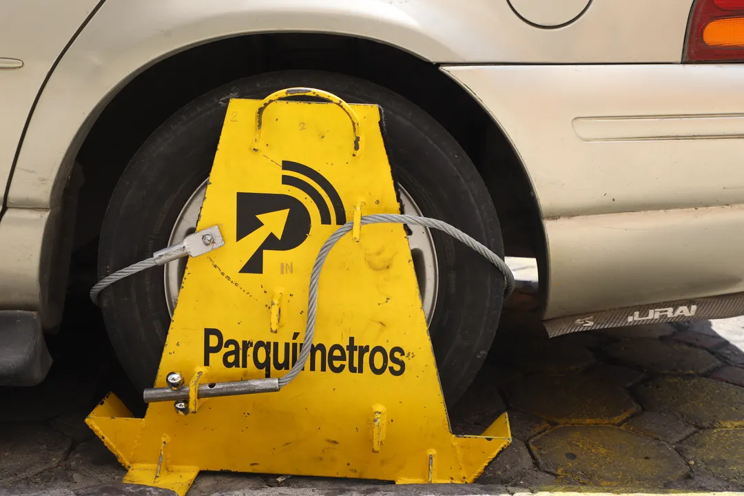 araña parquímetro
