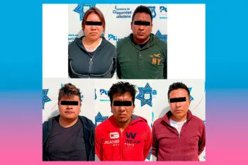 Detienen a cinco integrantes de “Los Irimón”, banda dedicada al robo de transporte de carga en Puebla