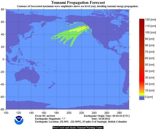 Lanzan alerta de Tsunami en Canadá por temblor de 7.7 grados