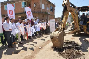 Arranca obras en juntas auxiliares de San Pedro Cholula