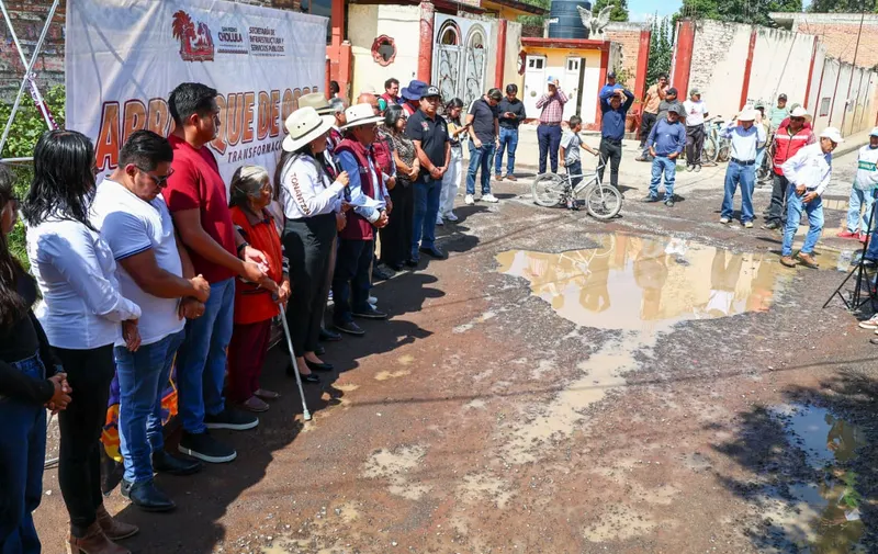 San Pedro Cholula inicia obras de rehabilitación en Santiago Momoxpan y San Diego Cuachayotla