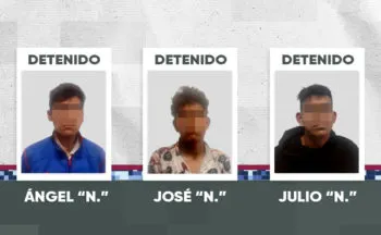 Policía Municipal de Puebla detiene a tres probables responsables de robo a negocio en la colonia Humboldt