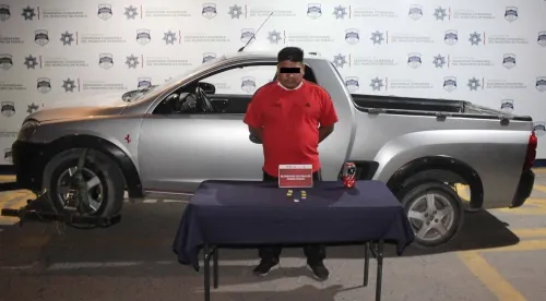 Detuvo policía municipal de Puebla al “Barrigón”, dedicado al robo de vehículo y contra tiendas Oxxo