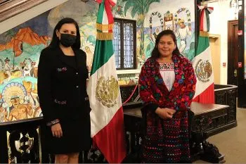 Textiles de artesanas de Hueyapan, presentes en los Estados Unidos
