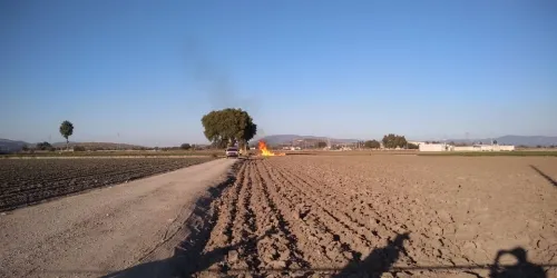 Induce Pemex incendio controlado para sellar  toma clandestina en Tepeaca