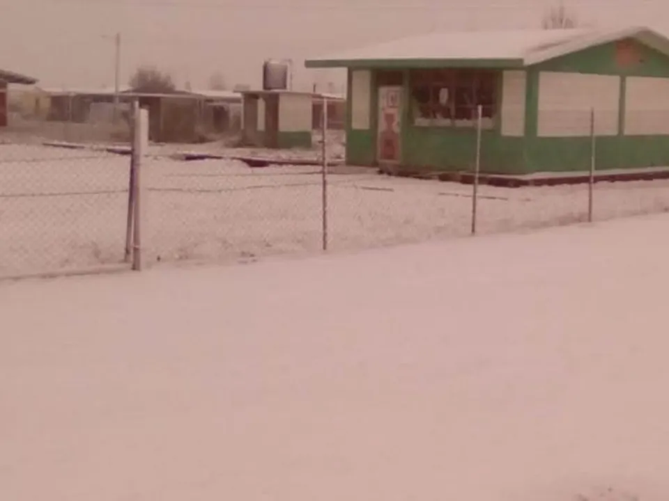 Nuevo León se pinta de blanco tras nevada