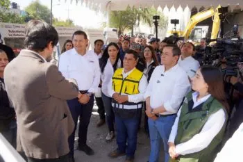 Supervisan avances de colectores sanitarios del alto Atoyac en Texmelucan