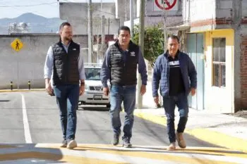 Verifica gobierno municipal conclusión de trabajos de pavimentación en San Francisco Totimehuacan