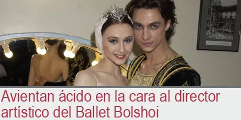 Avientan ácido en la cara al director artístico del Ballet Bolshoi