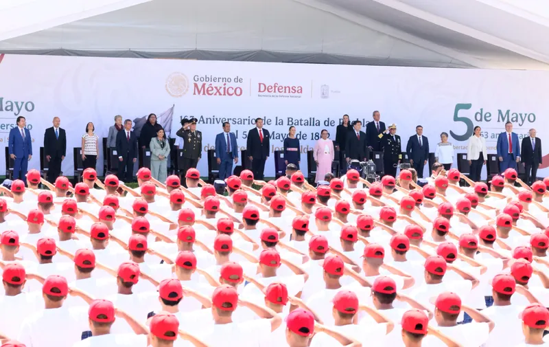 Gabinete del Gobierno de la presidenta Claudia Sheinbaum asiste a Conmemoración de Batalla de Puebla
