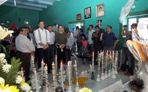 Moreno Valle recorre ofrendas monumentales en Huaquechula