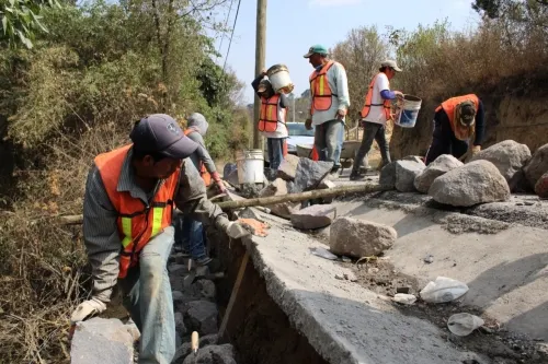 Avanza Infraestructura con la rehabilitación de rutas de evacuación en el Popocatépetl