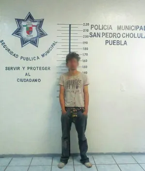 Detienen en Pedro Cholula a sujeto por robo a casa habitación