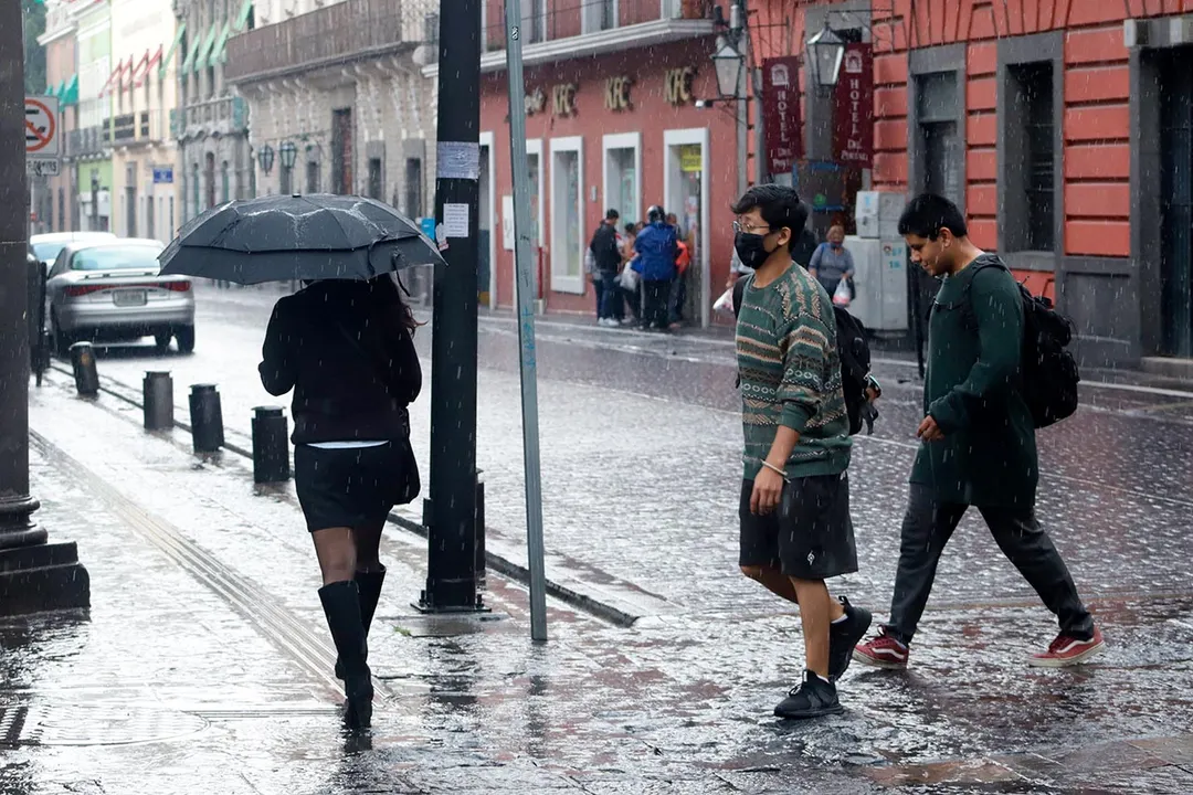 Lluvias Centro Historico Puebla