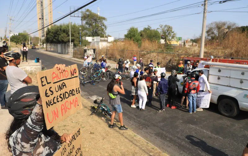 protesta ciclista