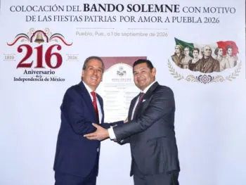 Puebla inicia las Fiestas Patrias 2026 con lectura del Bando Solemne