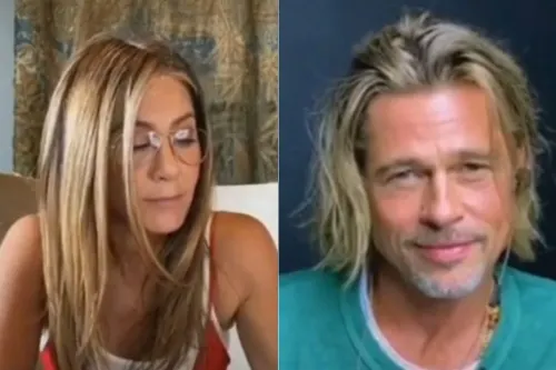 El emocionante encuentro virtual entre Brad Pitt y Jennifer Aniston