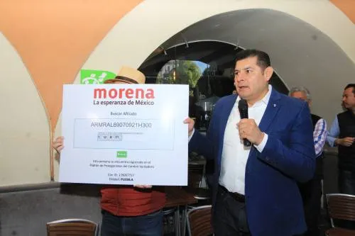 Malintencionadas las versiones que aseguran que no soy militante de Morena: Armenta