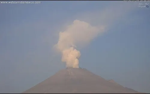 Mínima actividad registra el Popocatépetl: Protección Civil