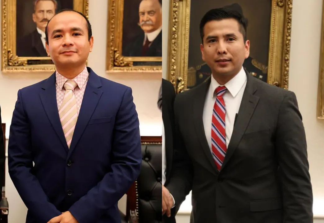 Pablo de la Cruz y Francisco Galeana, respectivamente, oficiales de la Marina
