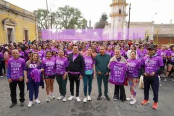 Carrera “Mujeres al Centro 8M” reúne a cientos de participantes en San Martín Texmelucan