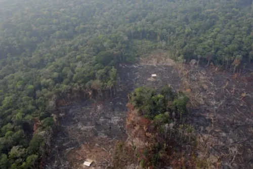 Brasil empieza a combatir incendios de selva amazónica con agua desde aviones militares