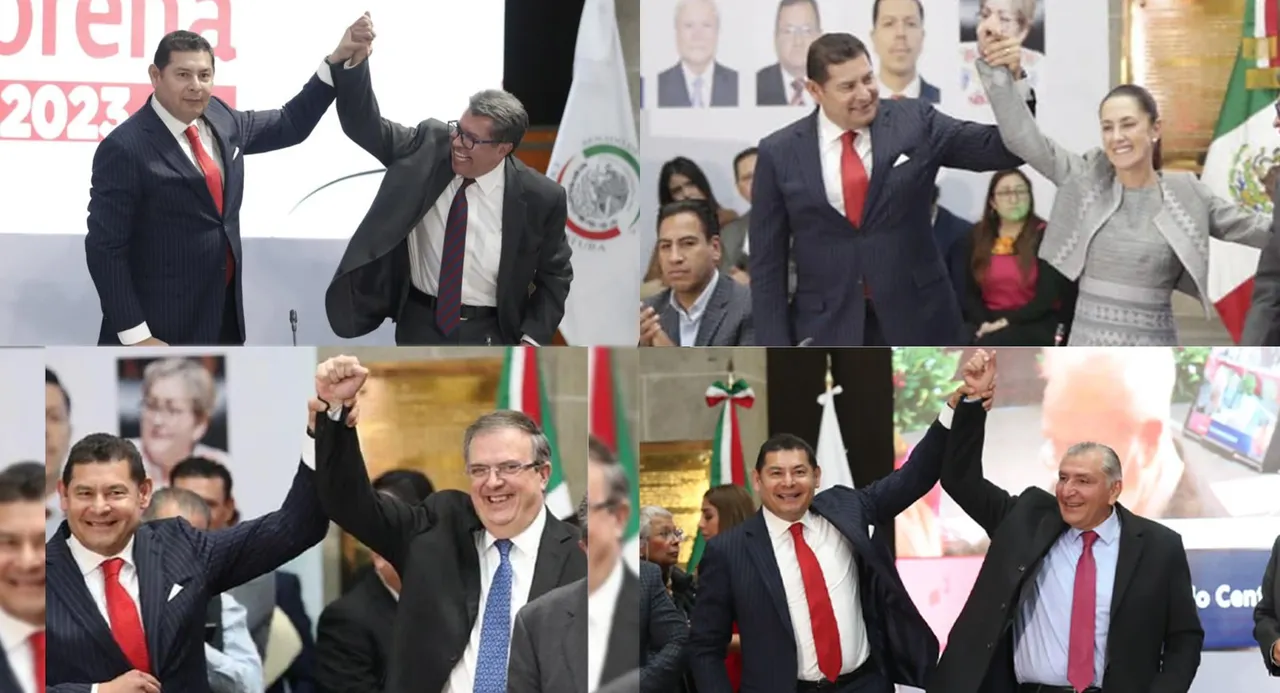 Alejandro Armenta, Adán Augusto López Hernández, Mario Delgado Carrillo