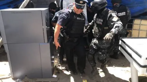 Recupera PF cajero automático, máquinas tragamonedas y dos unidades en deshuesadero de Cuacnopalan