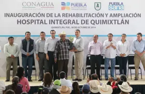 RMV entrega rehabilitación del Hospital Integral de Quimixtlán