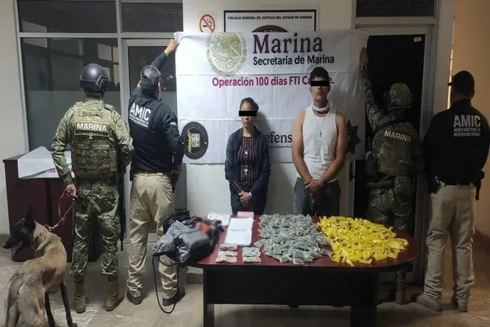 En acciones coordinadas del Gabinete de Seguridad se llevaron a cabo aseguramientos de armas de fuego y de droga