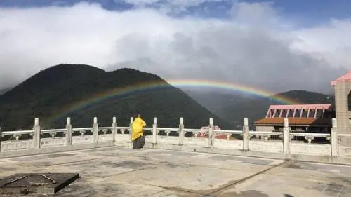 El arcoíris más largo captado en China