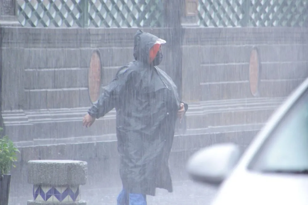 Árboles caídos, accidentes y encharcamientos deja lluvia en Puebla