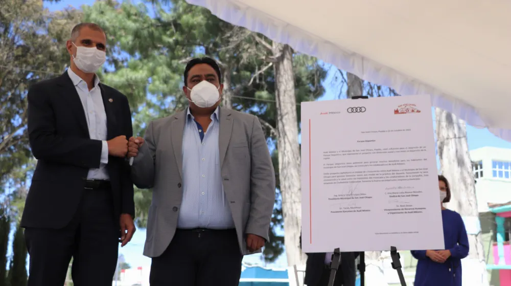 Audi patrocinará un parque deportivo en San José Chiapa