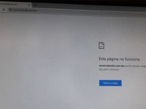 Inicia la consulta sobre NAIM y… mexicodecide.com.mx se cae