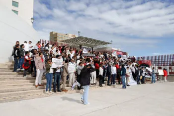 Siguen las manifestaciones de trabajadores del Poder Judicial de la Federación en Puebla