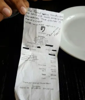 Dejan comentario racista en nota de restaurante de Texas