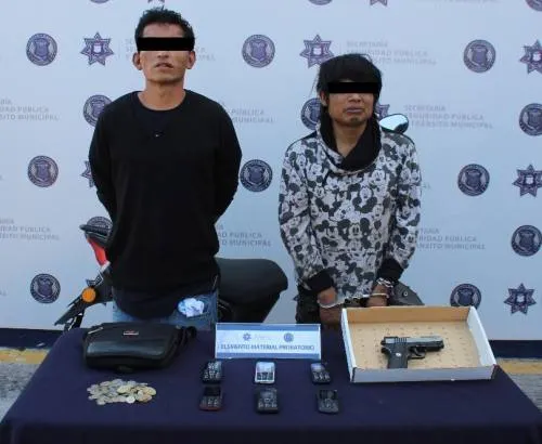 Detiene SSPTM a dos personas por robo a tienda oxxo