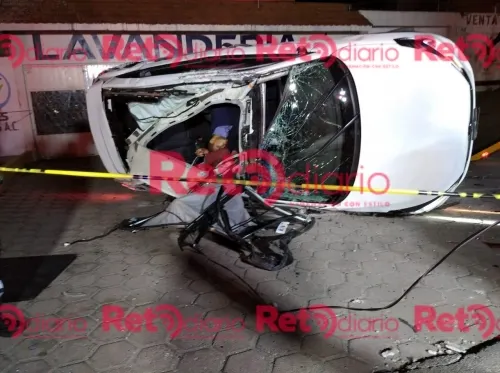 Choque y volcadura deja un muerto en la Puebla-Tehuacán