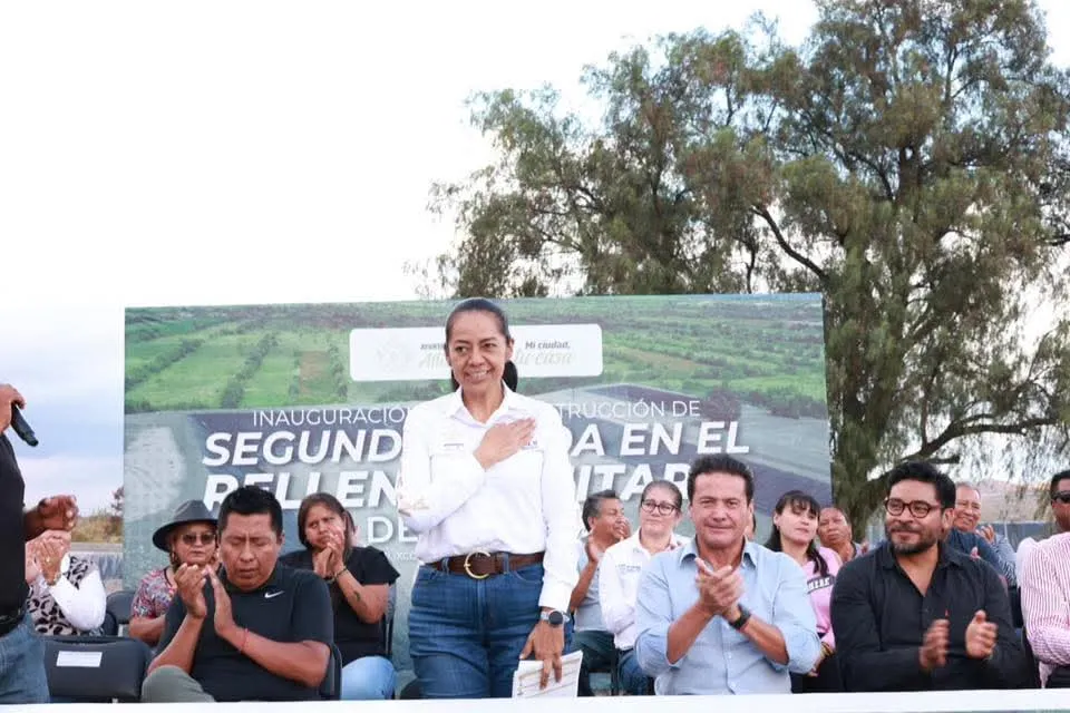 Ariadna Ayala inaugura segunda celda del Relleno Sanitario de Atlixco