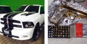 Hallan armas, dinero y auto robado en casa de Marco Antonio Estrada