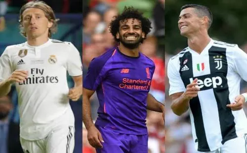 Cristiano, Modric y Salah, nominados al premio Jugador del Año