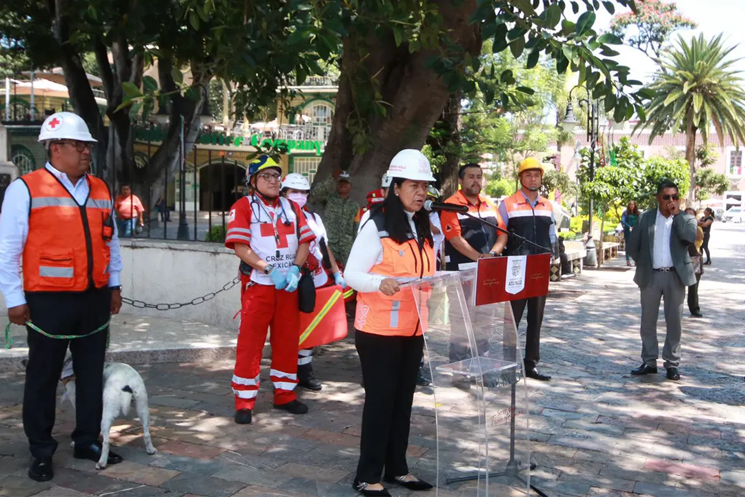 Simulacro en Atlixco permite reforzar cultura de la prevención: Ariadna Ayala