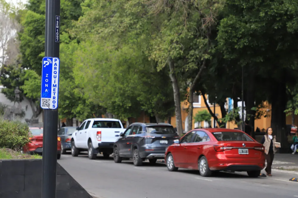 Parquímetro en Centro Histórico de Puebla