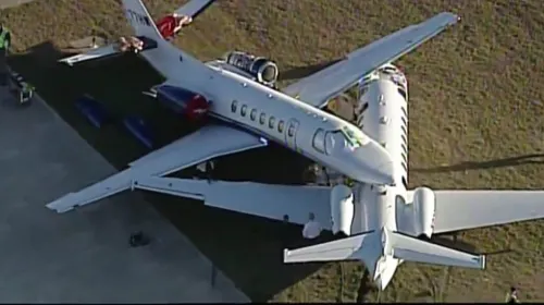 Chocan dos aviones en el Aeropuerto Internacional de San Antonio
