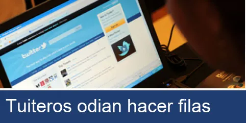 Tuiteros odian hacer filas