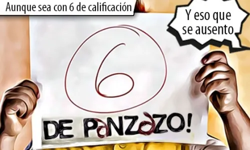 Pasan todos de panzazo