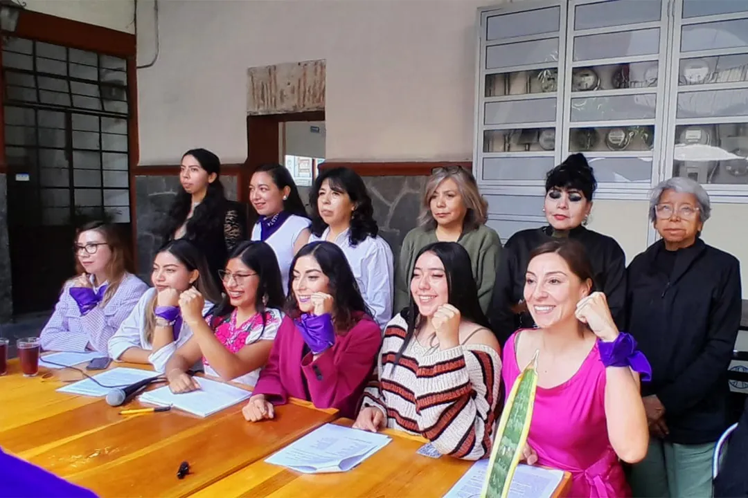 En Puebla, mujeres respaldan a Luisa María Alcalde como próxima dirigente nacional de Morena